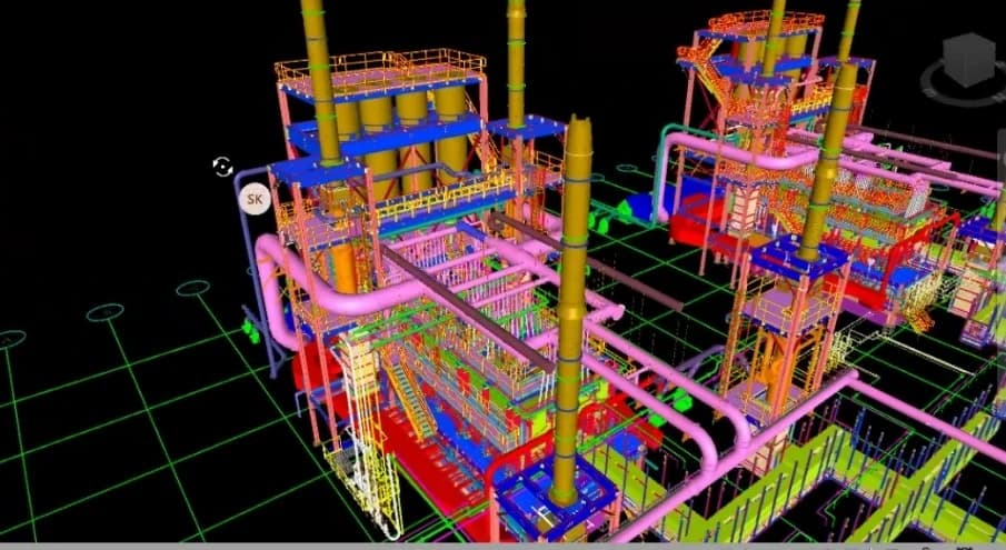 SGP Blast Furnace 3D-Modeling, Piping Engineering & Drafting